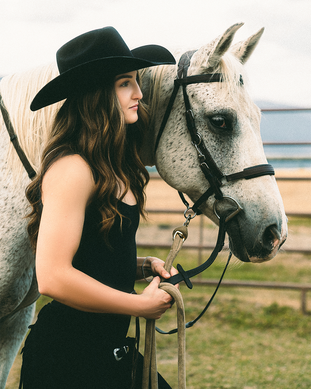 Creative Editorial Portraits with Horses on a Private Ranch in Montana — photograph 11 of 20